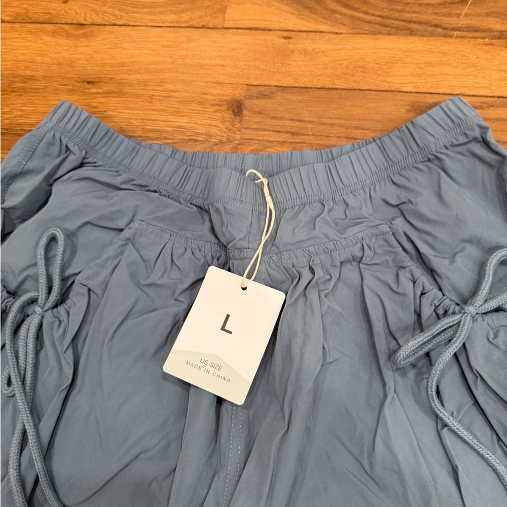 Gray Drawstring Pants - image 4